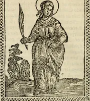 Picture 42 of 148 from Flos sanctorum : historia das vidas de Christo S.N. e de sua Santissima MÃ£y, vidas dos santos e suas festas repartidas pellos doze mezes : com sermoáº½s, & praticas que servem para muytas festas do anno (1681), leaf 293