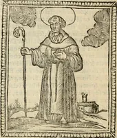 An illustration from Flos sanctorum : historia das vidas de Christo S.N. e de sua Santissima MÃ£y, vidas dos santos e suas festas repartidas pellos doze mezes : com sermoáº½s, & praticas que servem para muytas festas do anno (1681)