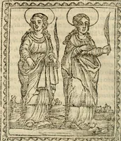 Picture 51 of 148 from Flos sanctorum : historia das vidas de Christo S.N. e de sua Santissima MÃ£y, vidas dos santos e suas festas repartidas pellos doze mezes : com sermoáº½s, & praticas que servem para muytas festas do anno (1681), leaf 351