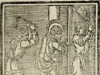Picture 62 of 148 from Flos sanctorum : historia das vidas de Christo S.N. e de sua Santissima MÃ£y, vidas dos santos e suas festas repartidas pellos doze mezes : com sermoáº½s, & praticas que servem para muytas festas do anno (1681), leaf 402