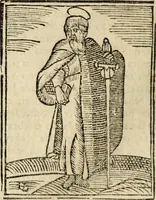 An illustration from Flos sanctorum : historia das vidas de Christo S.N. e de sua Santissima MÃ£y, vidas dos santos e suas festas repartidas pellos doze mezes : com sermoáº½s, & praticas que servem para muytas festas do anno (1681)