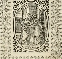 Picture 106 of 148 from Flos sanctorum : historia das vidas de Christo S.N. e de sua Santissima MÃ£y, vidas dos santos e suas festas repartidas pellos doze mezes : com sermoáº½s, & praticas que servem para muytas festas do anno (1681), leaf 574