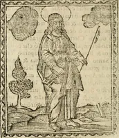 An illustration from Flos sanctorum : historia das vidas de Christo S.N. e de sua Santissima MÃ£y, vidas dos santos e suas festas repartidas pellos doze mezes : com sermoáº½s, & praticas que servem para muytas festas do anno (1681)
