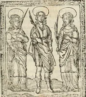 Picture 134 of 148 from Flos sanctorum : historia das vidas de Christo S.N. e de sua Santissima MÃ£y, vidas dos santos e suas festas repartidas pellos doze mezes : com sermoáº½s, & praticas que servem para muytas festas do anno (1681), leaf 764