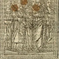 An illustration from Flos sanctorum : historia das vidas de Christo S.N. e de sua Santissima MÃ£y, vidas dos santos e suas festas repartidas pellos doze mezes : com sermoáº½s, & praticas que servem para muytas festas do anno (1681)