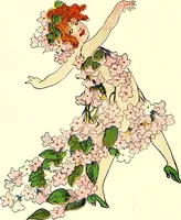 An illustration from Flower children; the little cousins of the field and garden (1910)