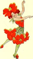 Picture 8 of 89 from Flower children; the little cousins of the field and garden (1910), leaf 20