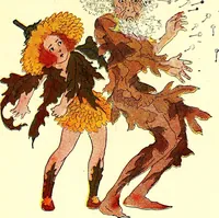 An illustration from Flower children; the little cousins of the field and garden (1910)