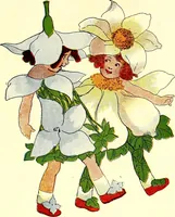 Picture 12 of 89 from Flower children; the little cousins of the field and garden (1910), leaf 23