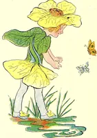 An illustration from Flower children; the little cousins of the field and garden (1910)