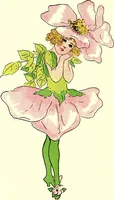 An illustration from Flower children; the little cousins of the field and garden (1910)