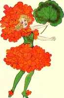 Picture 39 of 89 from Flower children; the little cousins of the field and garden (1910), leaf 48