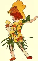 An illustration from Flower children; the little cousins of the field and garden (1910)