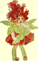 An illustration from Flower children; the little cousins of the field and garden (1910)