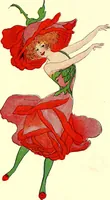 An illustration from Flower children; the little cousins of the field and garden (1910)