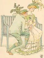 An illustration from A flower wedding : described by two wallflowers (1905)