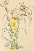 An illustration from A flower wedding : described by two wallflowers (1905)