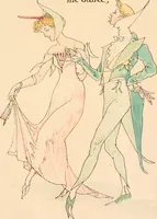 An illustration from A flower wedding : described by two wallflowers (1905)