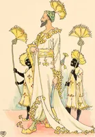 An illustration from A flower wedding : described by two wallflowers (1905)