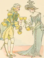 An illustration from A flower wedding : described by two wallflowers (1905)