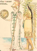 An illustration from A flower wedding : described by two wallflowers (1905)
