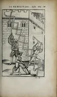 An illustration from Fl. Vegetii Renati viri illustris De re militari libri quatuor. Sexti Ivlii Frontini viri consvlaris De strategematis libri totidem. Aeliani De instruendis aciebus liber unvs. Modesti De vocabulis rei militaris liber vnus : item picturae bellicae cxx passim Vegetio adiectae (1535)