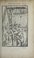Picture 1 of 50 from Fl. Vegetii Renati viri illustris De re militari libri quatuor. Sexti Ivlii Frontini viri consvlaris De strategematis libri totidem. Aeliani De instruendis aciebus liber unvs. Modesti De vocabulis rei militaris liber vnus : item picturae bellicae cxx passim Vegetio adiectae (1535), leaf 31