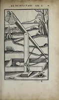 An illustration from Fl. Vegetii Renati viri illustris De re militari libri quatuor. Sexti Ivlii Frontini viri consvlaris De strategematis libri totidem. Aeliani De instruendis aciebus liber unvs. Modesti De vocabulis rei militaris liber vnus : item picturae bellicae cxx passim Vegetio adiectae (1535)
