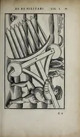 Picture 4 of 50 from Fl. Vegetii Renati viri illustris De re militari libri quatuor. Sexti Ivlii Frontini viri consvlaris De strategematis libri totidem. Aeliani De instruendis aciebus liber unvs. Modesti De vocabulis rei militaris liber vnus : item picturae bellicae cxx passim Vegetio adiectae (1535), leaf 41
