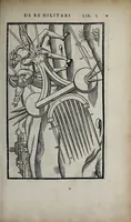 An illustration from Fl. Vegetii Renati viri illustris De re militari libri quatuor. Sexti Ivlii Frontini viri consvlaris De strategematis libri totidem. Aeliani De instruendis aciebus liber unvs. Modesti De vocabulis rei militaris liber vnus : item picturae bellicae cxx passim Vegetio adiectae (1535)
