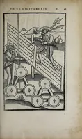An illustration from Fl. Vegetii Renati viri illustris De re militari libri quatuor. Sexti Ivlii Frontini viri consvlaris De strategematis libri totidem. Aeliani De instruendis aciebus liber unvs. Modesti De vocabulis rei militaris liber vnus : item picturae bellicae cxx passim Vegetio adiectae (1535)