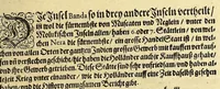 An illustration from Fünfter Theil der Orientalischen Indien, eygentlicher Bericht vnd warhafftige Beschreibung der gantzen volkommenen Reyse oder Schiffahrt, so die Holländer mit 8. Schiffen in die Orientalische Indien, sond[er]lich aber in die Javanische vnd Molukische Inseln, als Bantam, Banda, vnnd Ternate, &c. gethan haben, welche von Amsterdam abgefahren im Jahr 1598. vnnd zum Theil Anno 1599. zum Theil aber in Jüngst abgelauffenen 1600. Jahr, : mit grossen Reichthumb von Pfeffer, Muscaten, Regelein, vnd anderer köstlichen Würtz, wid anheym gelanget, darinn fleissig beschrieben vnd angezeigt, w[a]z ihnen auff der gantzen Reyse Denckwürdiges begegnet vnd zuhanden gangen. (1623)