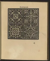 An illustration from Nouveaux pourtraicts de point coupé et dantelles en petite moyenne & grande forme, nouvellement inventez & mis en lumiere (1598)