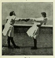 Picture 3 of 13 from Folk-dances and singing games; twenty-six folk-dances of Norway, Sweden, Denmark, Russia, Bohemia, Hungary, Italy, England, Scotland and Ireland (1909), leaf 29