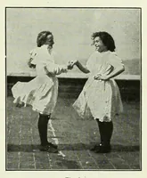 An illustration from Folk-dances and singing games; twenty-six folk-dances of Norway, Sweden, Denmark, Russia, Bohemia, Hungary, Italy, England, Scotland and Ireland (1909)