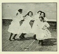 Picture 5 of 13 from Folk-dances and singing games; twenty-six folk-dances of Norway, Sweden, Denmark, Russia, Bohemia, Hungary, Italy, England, Scotland and Ireland (1909), leaf 47