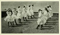 Picture 7 of 13 from Folk-dances and singing games; twenty-six folk-dances of Norway, Sweden, Denmark, Russia, Bohemia, Hungary, Italy, England, Scotland and Ireland (1909), leaf 59