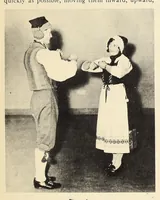 Picture 1 of 7 from Folk-dances and singing games: twentysix folk-dances of Norway, Sweden, Denmark, Russia, Bohemia, Hungary, Italy, England, Scotland and Ireland, with the music, full illustrations; (1902), leaf 19