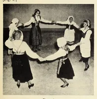 Picture 2 of 7 from Folk-dances and singing games: twentysix folk-dances of Norway, Sweden, Denmark, Russia, Bohemia, Hungary, Italy, England, Scotland and Ireland, with the music, full illustrations; (1902), leaf 31