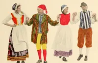 An illustration from Folk games of Denmark and Sweden for school, playground and social center (1915)