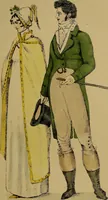 An illustration from The follies & fashions of our grandfathers (1807) Embellished with thirty-seven whole-page plates including ladies' and gentlemen's dress ... sporting and coaching scenes ... fanciful prints, portraits of celebrities, etc. (1886)