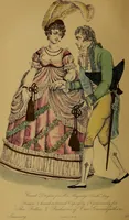 An illustration from The follies & fashions of our grandfathers (1807) Embellished with thirty-seven whole-page plates including ladies' and gentlemen's dress ... sporting and coaching scenes ... fanciful prints, portraits of celebrities, etc. (1886)