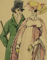 Picture 46 of 51 from The follies & fashions of our grandfathers (1807) Embellished with thirty-seven whole-page plates including ladies' and gentlemen's dress ... sporting and coaching scenes ... fanciful prints, portraits of celebrities, etc. (1886), leaf 412