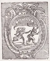 An illustration from Fortunii Liceti ... Ad Syringam Publilianam encyclopaedia : in qua Publilij Fistula describitur explicaturq[ue] tactis vetustioribus poematijs sphęrę, throni, labyrinthi, ac pepli (1635)