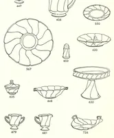 An illustration from Fostoria Glassware Price List Supplement 1961 (1961)