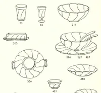 An illustration from Fostoria Glassware Price List Supplement 1961 (1961)