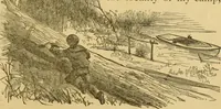 An illustration from Four months in a sneak-box. A boat voyage of 2600 miles down the Ohio and Mississippi rivers (1879)