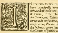 An illustration from The fourth part of the Institutes of the laws of England : concerning the jurisdiction of courts ... (1644)