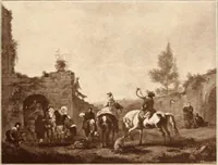 An illustration from Illustrated catalogue of the fourth series of 100 paintings by old masters of the Dutch, Flemish, Italian, French, and English schools : being a portion of the Sedelmeyer Gallery, which contains about 1500 pictures by ancient and modern artists (1897)