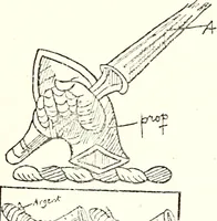 An illustration from The four visitations of Berkshire made and taken by Thomas Benolte, Clarnceuc, anno 1532; by William Harvey, Clarnceux, anno 1566; by Henry Chiting, Chester herald, and John Philipott, Rouge dragon, for William Camden, Clarenceux, anno 1623; and by Elias Ashmole, Windsor herald, for Sir Edward Bysshe, Clarenceux, anno 1665-66 (1907)